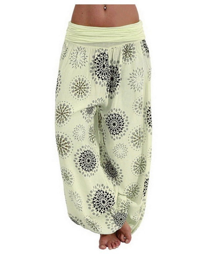 Pantalon Fluide Imprimé Mandala – Confort & Style Décontracté