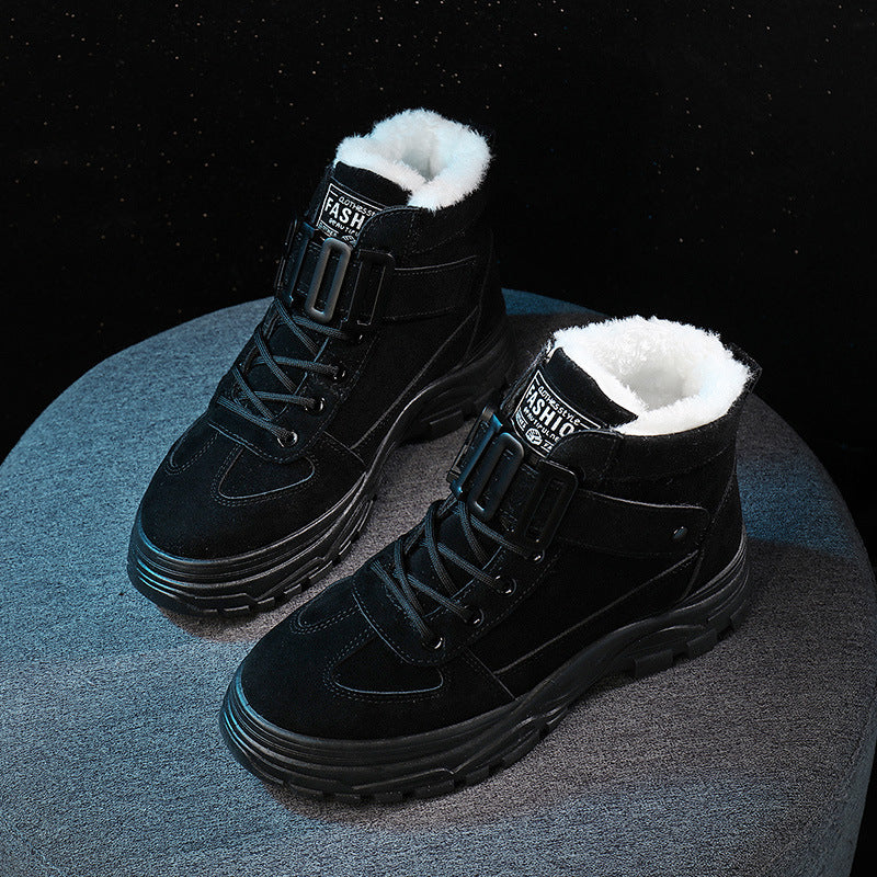 Bottines urbaines à semelle épaisse et design contemporain