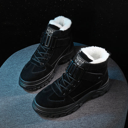 Bottines urbaines à semelle épaisse et design contemporain