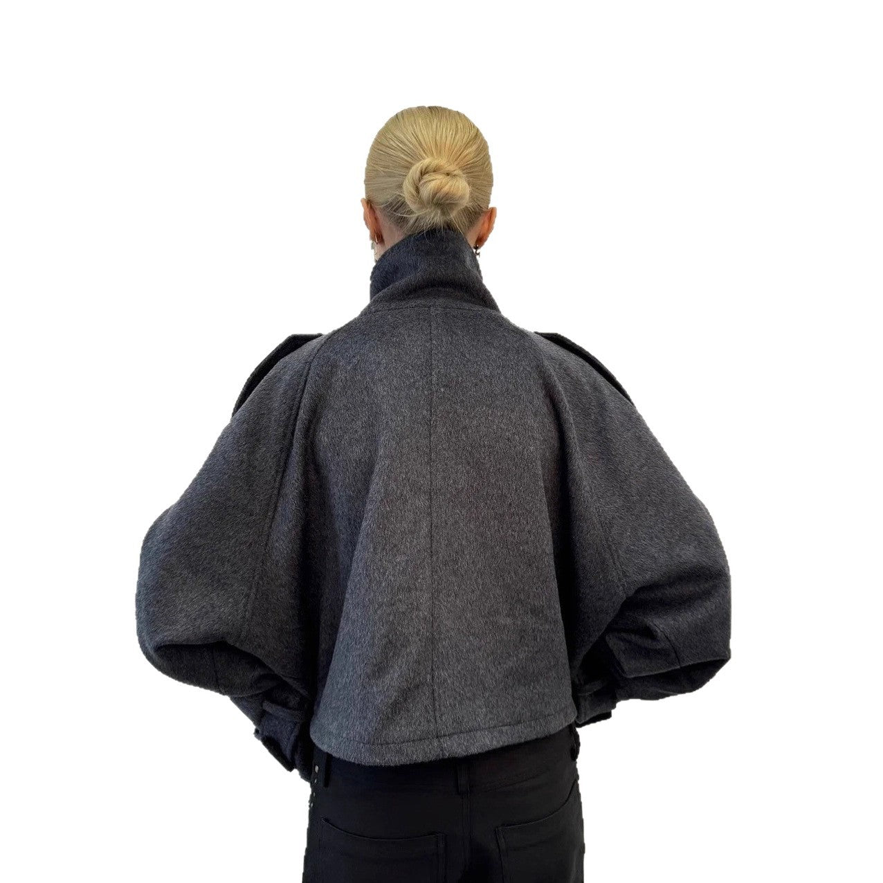 Veste femme structurée à col montant