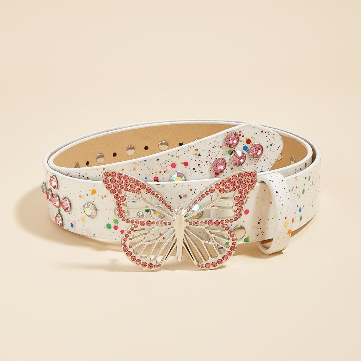 Ceinture femme à strass décoratifs